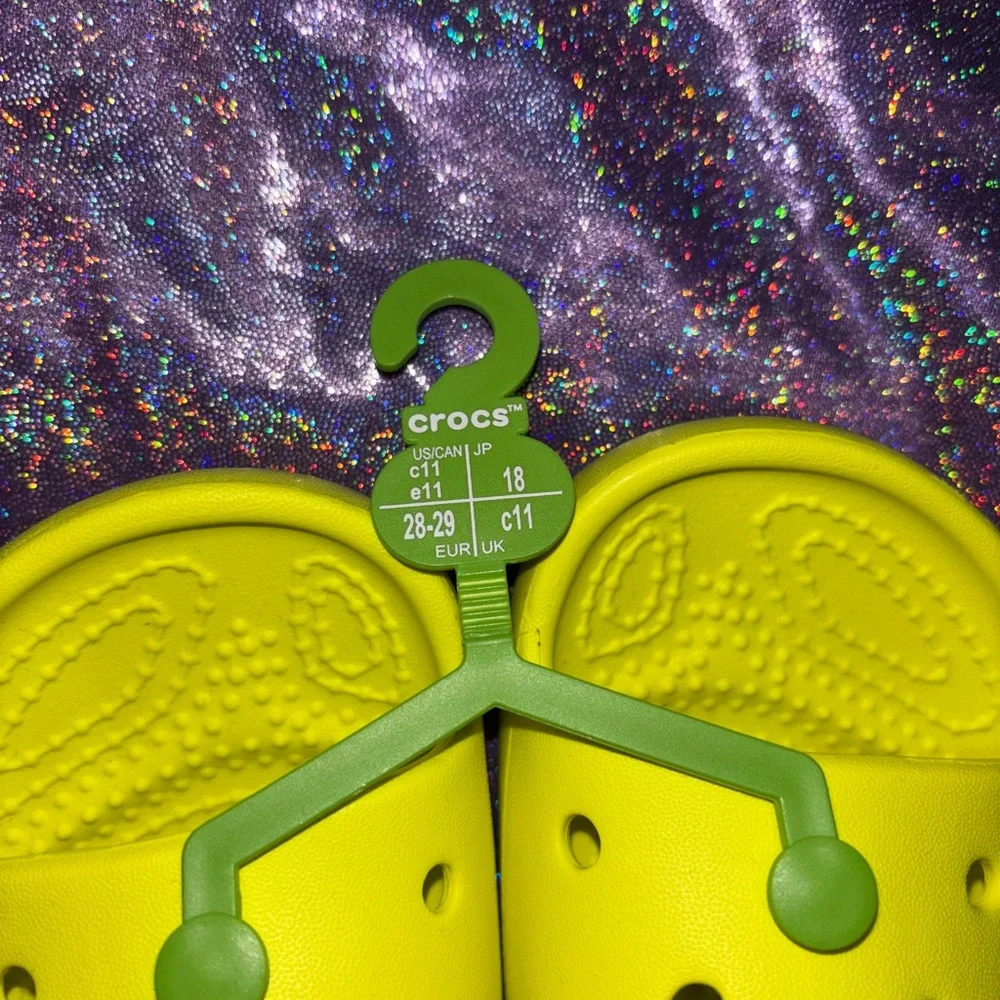 Kids Citrus Croc Slides